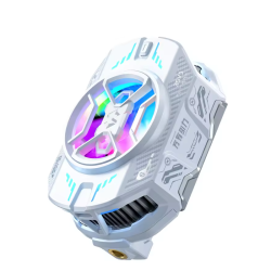 Black Shark FunCooler 4 Pro Phone Cooling Heatsink Fan Type C RGB Better Gaming Fun Phone BlackShark Fun Cooler for ios iphones Android - White